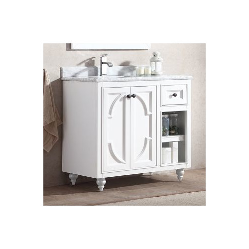Odyssey - 36 - White Cabinet + White Carrera Counter - Walmart.com ... in Odyssey, 36" White Cabinet