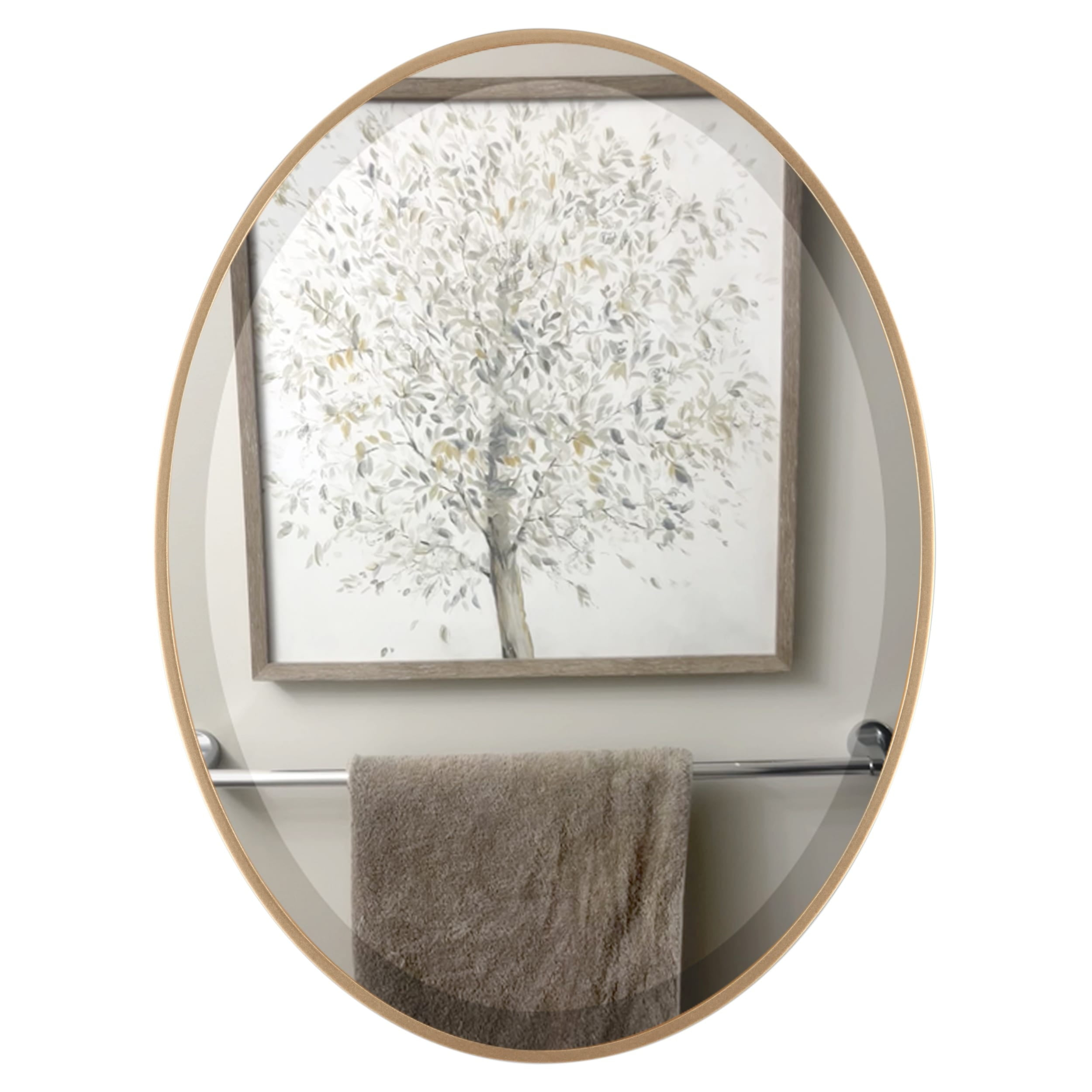 Ovalcrest By The Ovalcrest Mirror Store Livingston Framed Oval Mirror ... regarding Understanding the Artisan Craftsmanship Behind Pasadena Framed Mirrors