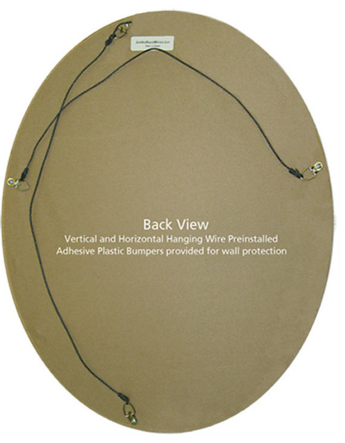 Pasadena Framed Oval Mirror, Gold Leaf, 17"X21" - Contemporary - Wall ... intended for Understanding the Artisan Craftsmanship Behind Pasadena Framed Mirrors