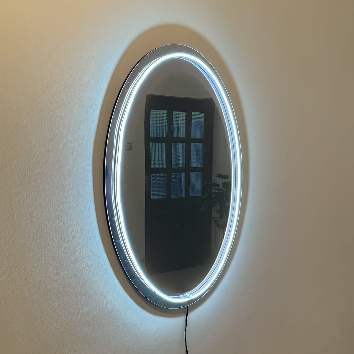 Premium Quality Neon Wall Mirror - Decor Wala inside How Blue Neon Wall Mirrors Transform Interior Spaces
