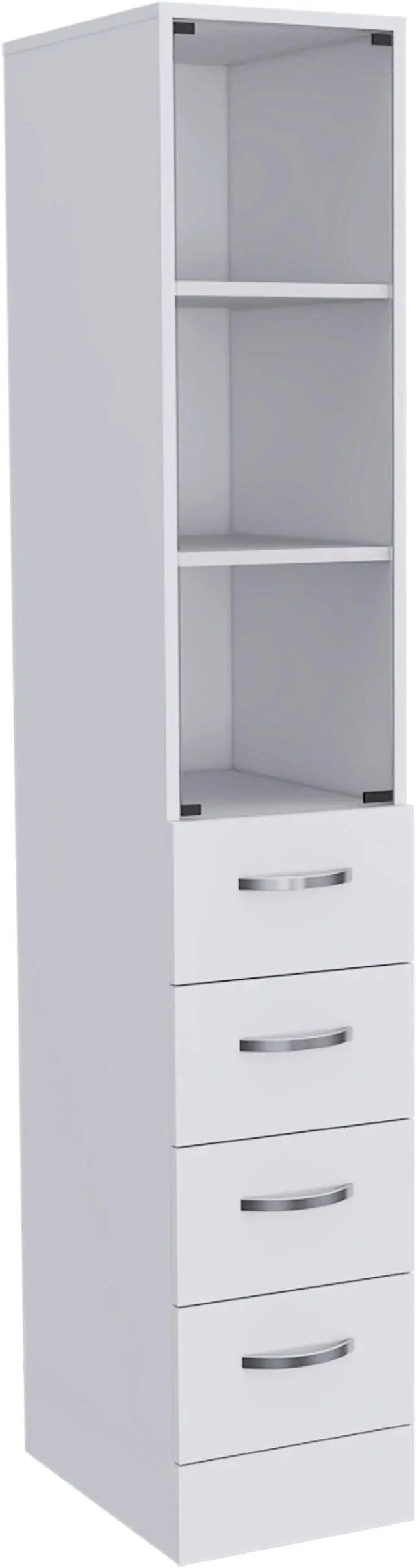 Preston Linen Cabinet, Three Interior Shelves, Three Drawers - Newegg.com pertaining to Preston Linen Cabinet