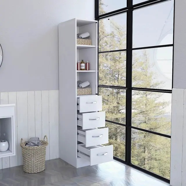 Preston Linen Cabinet, Three Interior Shelves, Three Drawers - Newegg.com within How to Choose the Perfect Preston Linen Cabinet for Your Home