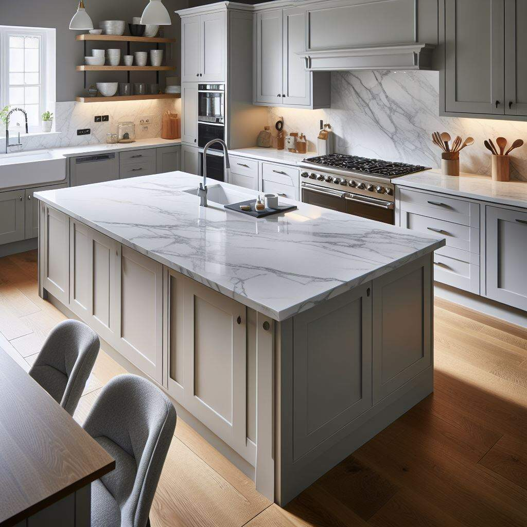 Quartz & Grey Cabinets Design Ideas for How Light Gray Milwaukee Bathroom Cabinets Transform Small Spaces