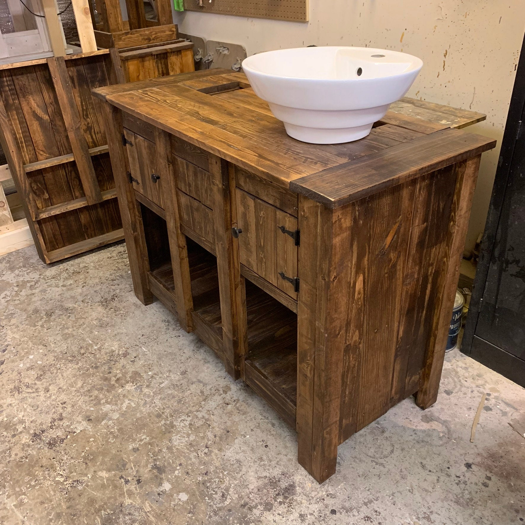 Reclaimed Wood Bathroom Vanity With Black Granite At Timothy Orear Blog intended for Delano Rustic Reclaimed Wood Bathroom Vanity Black - Balancing Form and Function