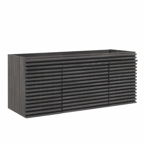 Render 48 Wall-Mount Bathroom Vanity Cabinet, Charcoal, 1 Unit - Harris ... regarding Exploring the Durability and Aesthetics of Charcoal Finish Bathroom Vanities