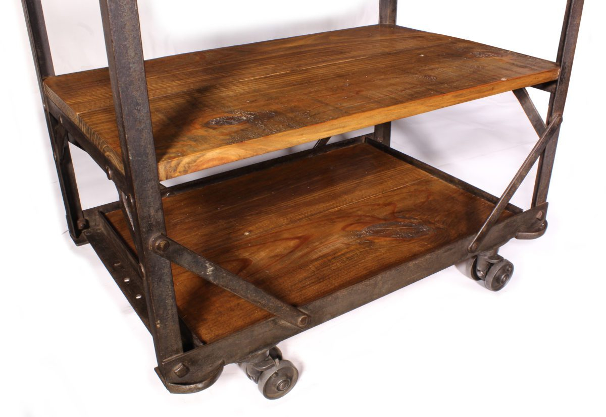 Rolling Storage Rack - Sold - Vintage Industrial By Get Back, Inc with Rush Street - Urban Industrial Rolling Storage Rack