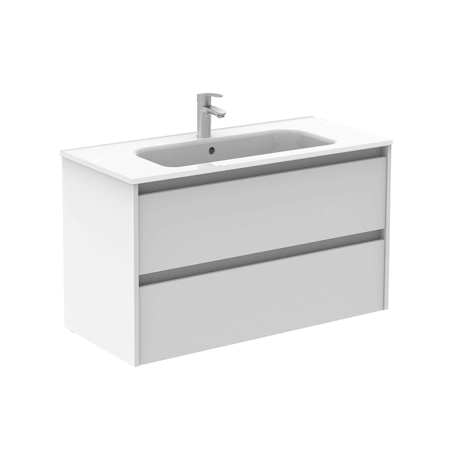 Royo Group Usa Sansa 40" 2 Drawer White Bathroom Series With Ceramic ... regarding Royo Life Collection 40" 2-Drawer Bathroom Vanity