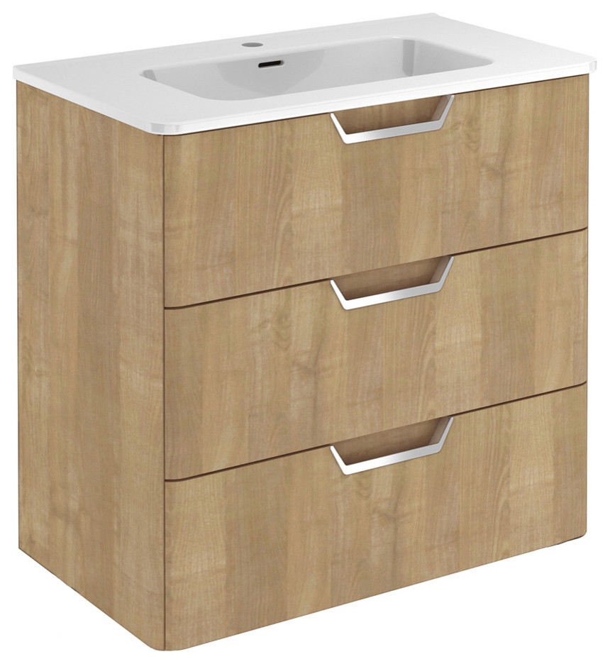 Royo Life Collection 32" 3-Drawer Bathroom Vanity With Sink, 32 ... for Design Insights from the Royo Life Collection 2-Drawer Bathroom Vanity