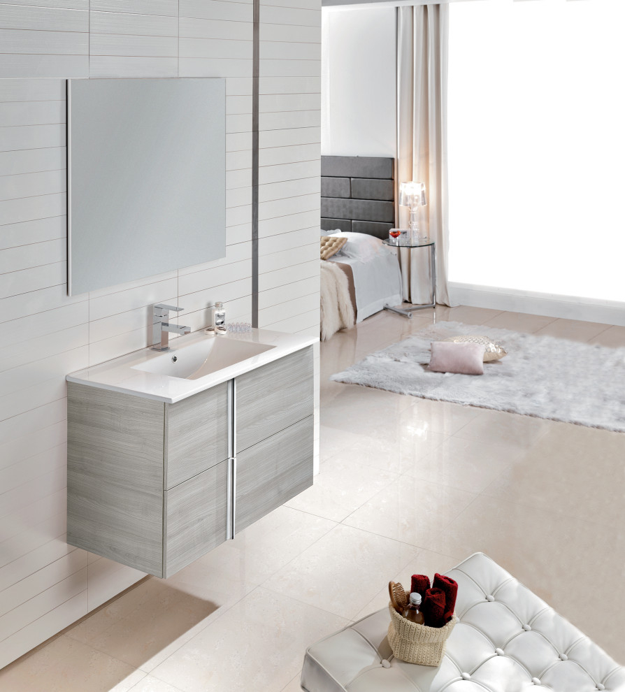 Royo Onix Collection Bathroom Vanity With Sink, 40" 2 Drawers - Modern ... in Royo Life Collection 40" 2-Drawer Bathroom Vanity