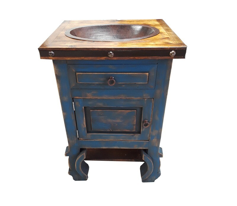 Rustic Bathroom Vanities in Delano Rustic Reclaimed Wood Bathroom Vanity Black - Balancing Form and Function