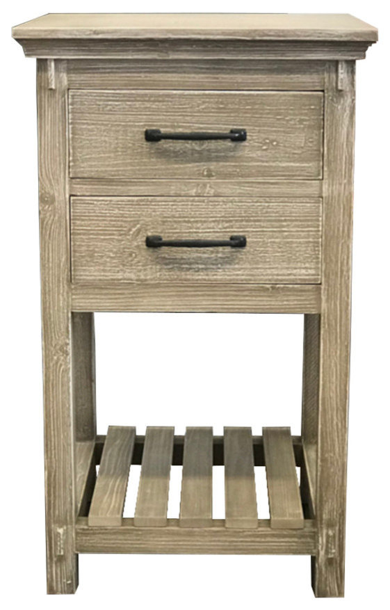 Rustic Fir Side Cabinet, 35" - Farmhouse - Accent Chests And Cabinets ... pertaining to Solid Recycled Fir Side Cabinet