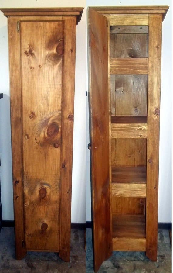 Rustic Pine Linen Closet By Roughcountryrustic On Etsy in Understanding the Appeal of 24 Wide Reclaimed Pine Cabinets with Linen Wash Finish