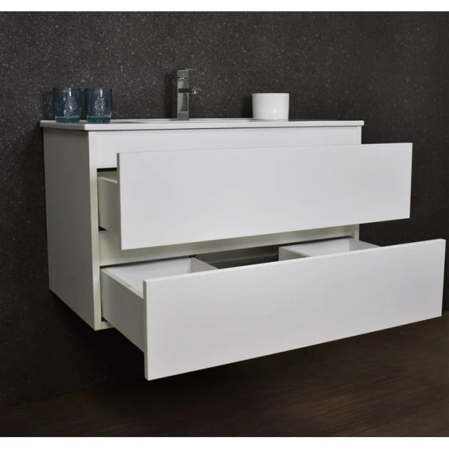 Salt 18Dx36" Floating Bathroom Vanity With Ceramic Integrated Top ... for Salt 18Dx30" Floating Bathroom Vanity