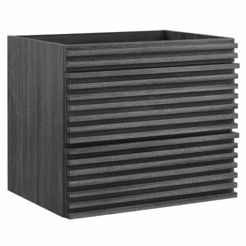 Saltaro Sherpi Render 24 Wall-Mount Bathroom Vanity Cabinet, Charcoal ... for Render 24" Wall-Mount Bathroom Vanity Cabinet, Charcoal