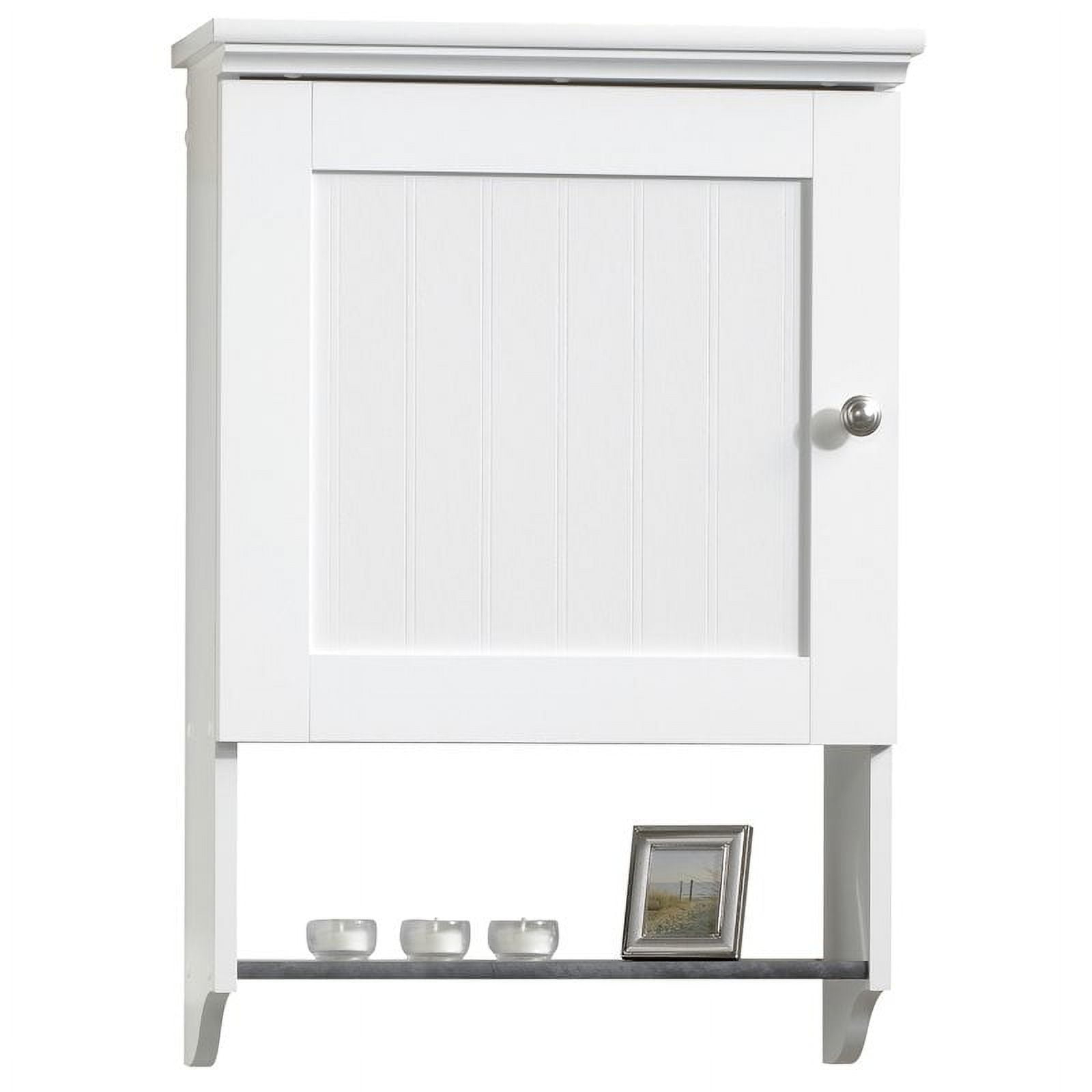 Sauder Caraway Bathroom Floor Cabinet | Cabinets Matttroy throughout Sauder Caraway Engineered Wood Etagere In Soft White