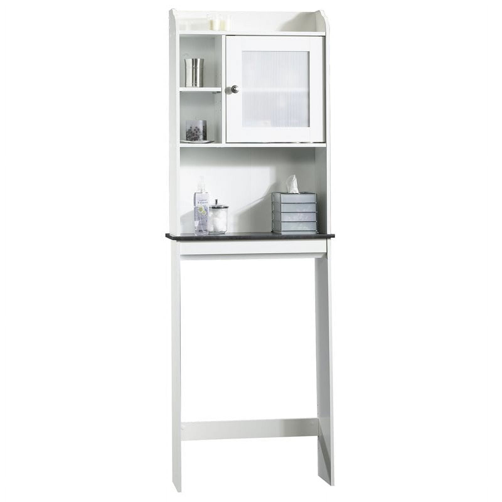 Sauder Caraway Engineered Wood Etagere In Soft White - Walmart.com with regard to Sauder Caraway Engineered Wood Etagere In Soft White