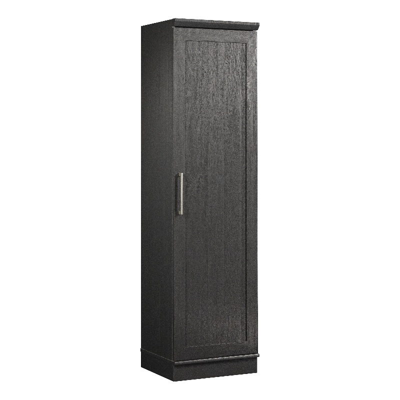 Sauder Homeplus Engineered Wood Single Door Pantry In Raven Oak Finish ... regarding Sauder Homeplus Engineered Wood Single Door Pantry In Raven Oak Finish