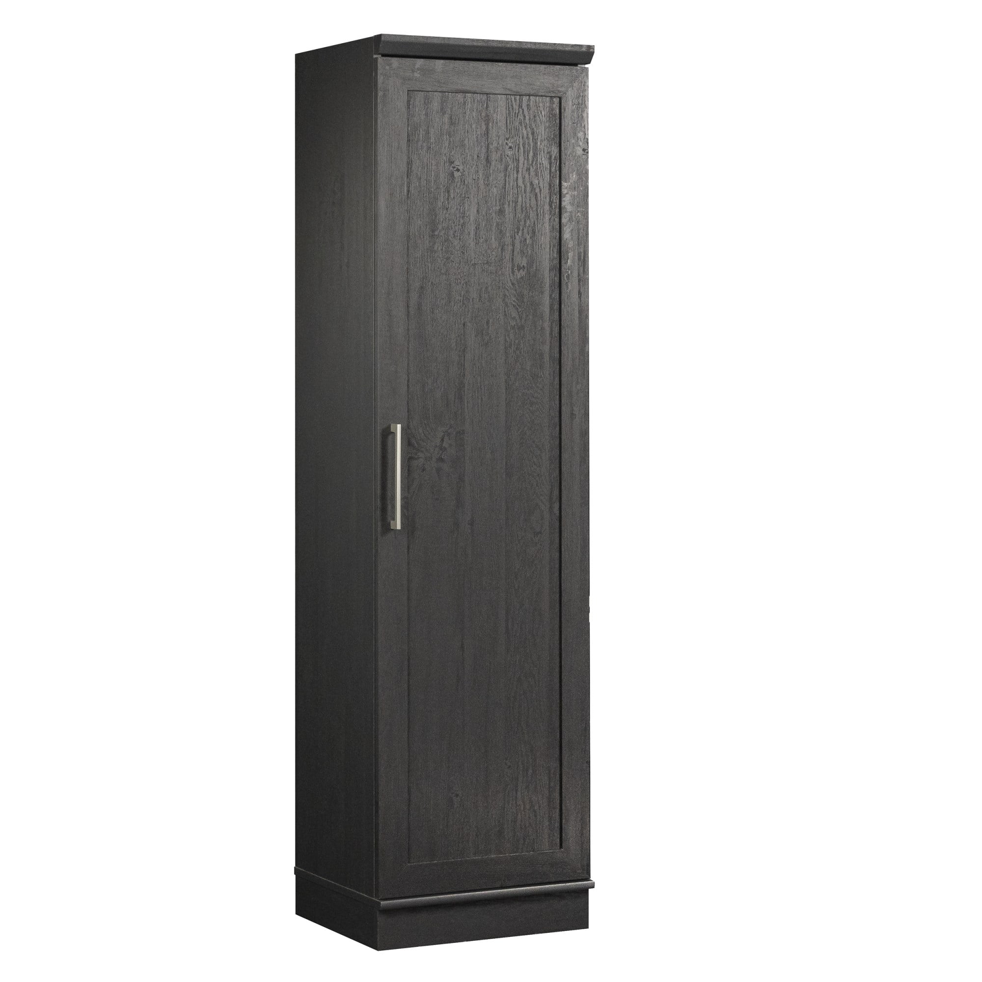 Sauder Homeplus Engineered Wood Single Door Pantry In Raven Oak Finish ... throughout Sauder Homeplus Engineered Wood Single Door Pantry In Raven Oak Finish
