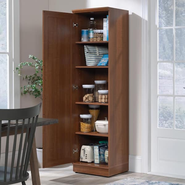 Sauder Pantry Sauder Select 27 W 2 Door Storage Cabinet Blade Walnut within Sauder Homeplus Engineered Wood Single Door Pantry In Raven Oak Finish