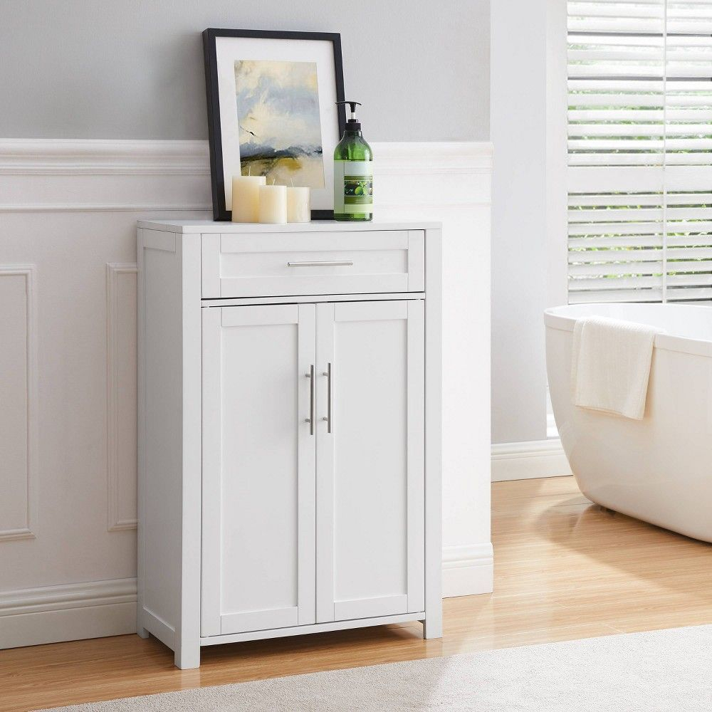 Savannah Storage Cabinet White - Crosley: Freestanding Linen Tower With ... throughout The Art of Choosing the Perfect Savannah Storage Cabinet White for Your Living Room
