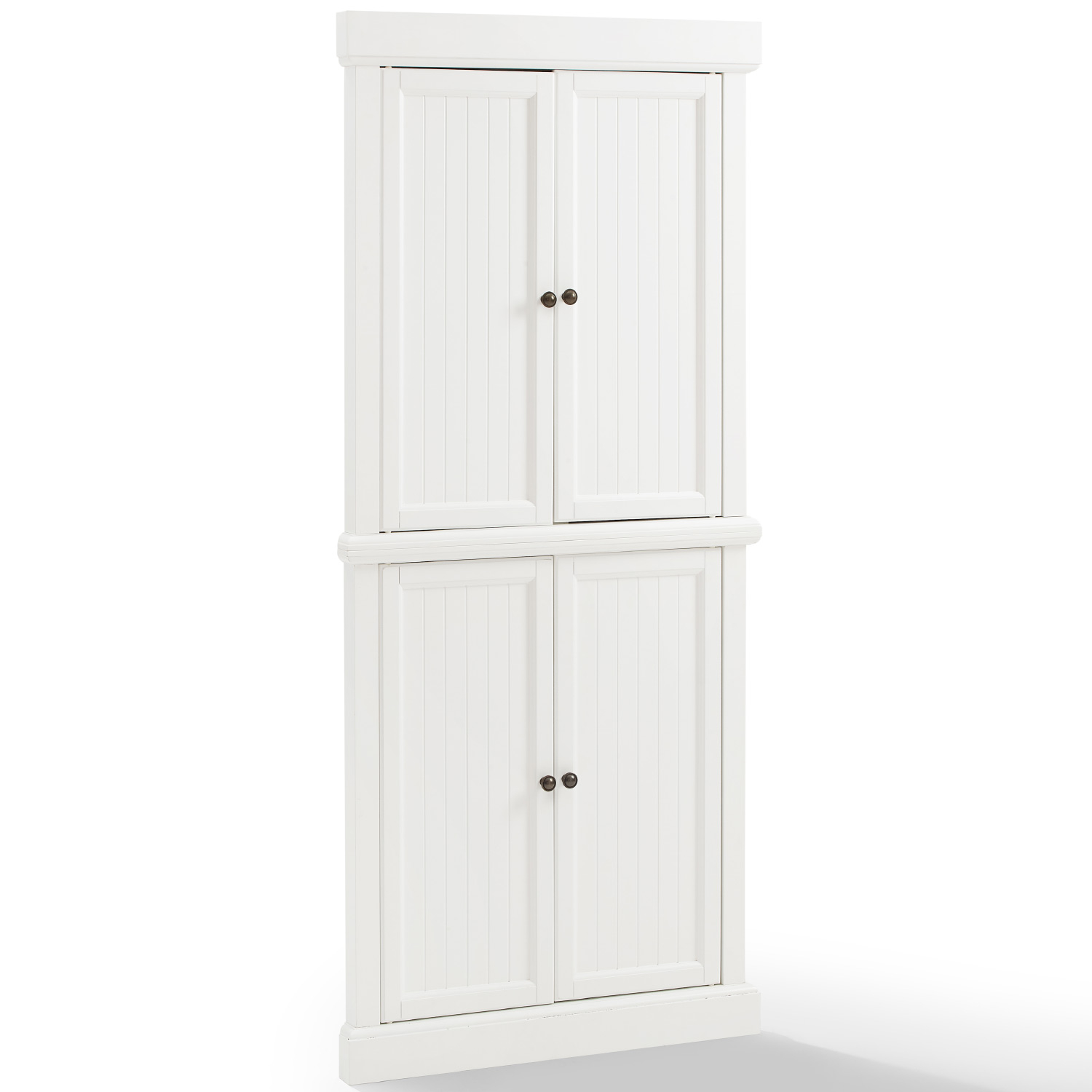 Shoreline Tall Corner Cabinet White Finish By Crosley - Shop Modern ... throughout How Vestal Tall Corner Cabinets Can Transform Your Storage Solutions