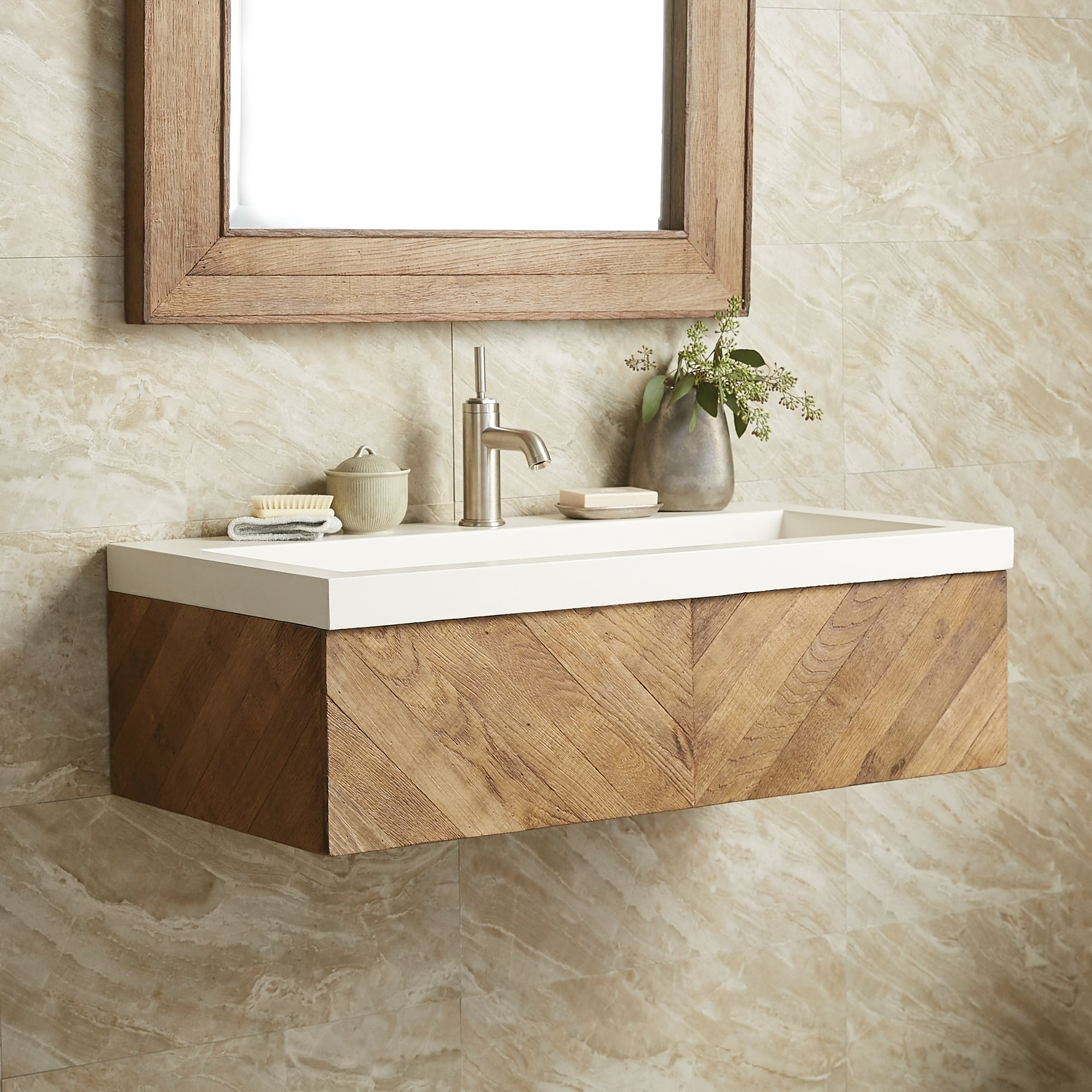 Single Floating Bathroom Vanity regarding Maximizing Space with Salt 18Dx30 Floating Vanity Installations