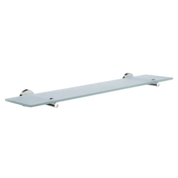 Smedbo Home 600Mm Frosted Glass Bathroom Shelf - Brushed Chrome with Choosing the Right Ice Frosted Glass Bathroom Shelf for Your Space