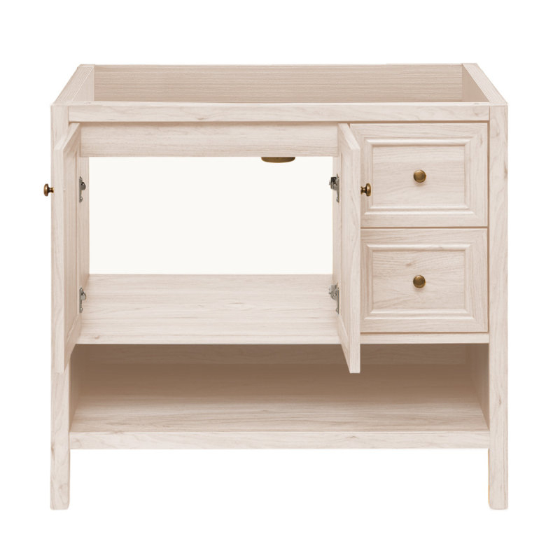 Swiss Madison Château 36" Freestanding Bathroom Vanity Cabinet Without ... inside Designing with simplicity timeless white vanity cabinets
