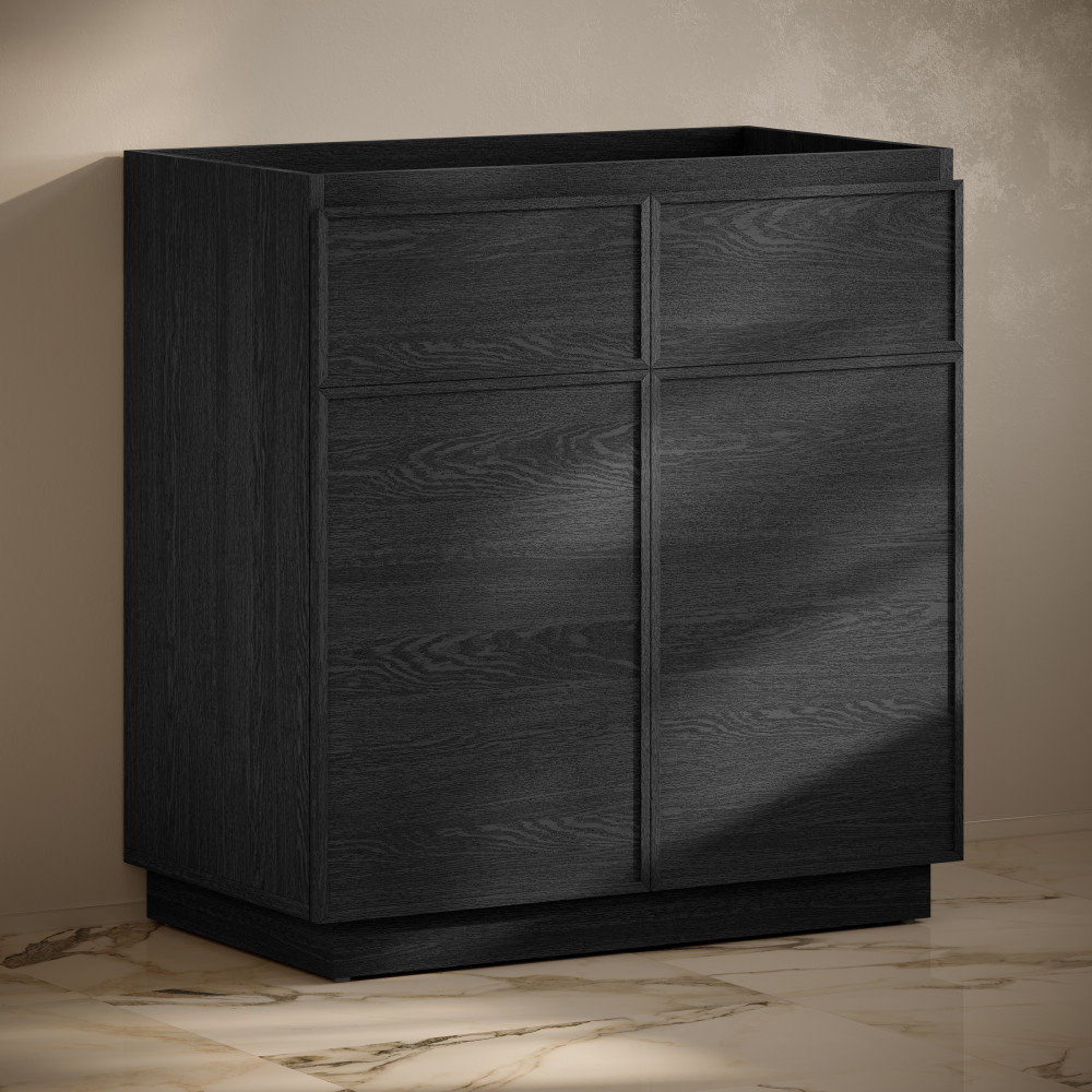 Swiss Madison St. Tropez 36" Freestanding Bathroom Vanity Cabinet ... in The Practical Benefits of St Tropez 15x15x60 Oak Linen Storage Solutions