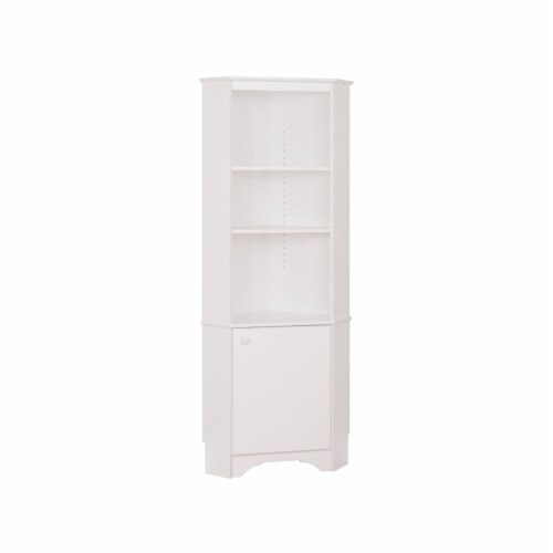 Tall Corner Storage Cabinet In Elite White - Prepac, 1 - King Soopers within How Vestal Tall Corner Cabinets Can Transform Your Storage Solutions