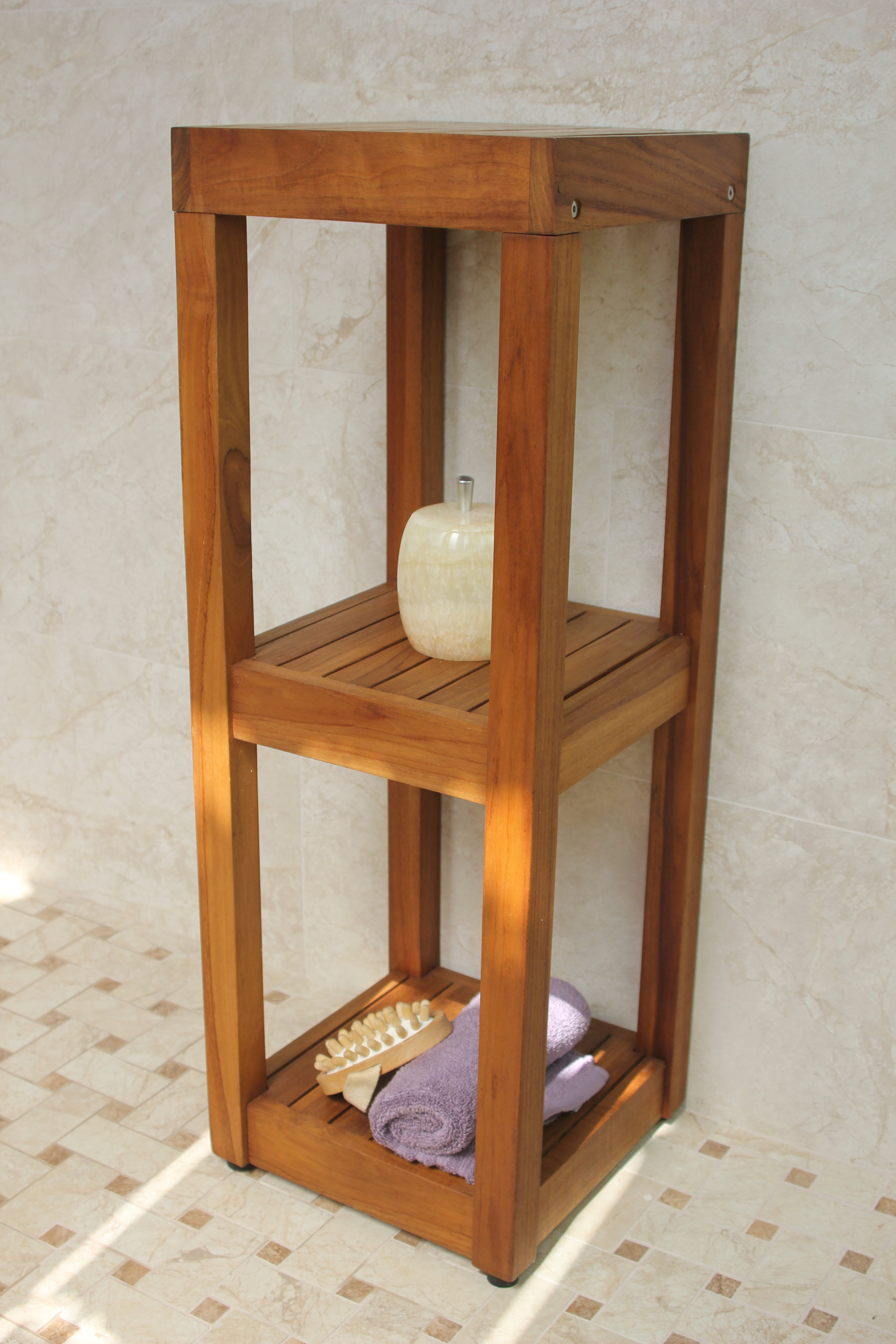 The Original Sulaâ„¢ Square Three -Tier Bath Stand - Contemporary ... regarding The Original Sulaâ„¢ Square Three -Tier Bath Stand