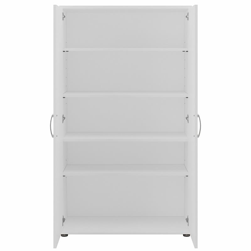 Universal Tall Linen Cabinet With Doors In White - Engineered Wood ... within The Hidden Benefits of Choosing Universal Tall Linen Cabinet Systems