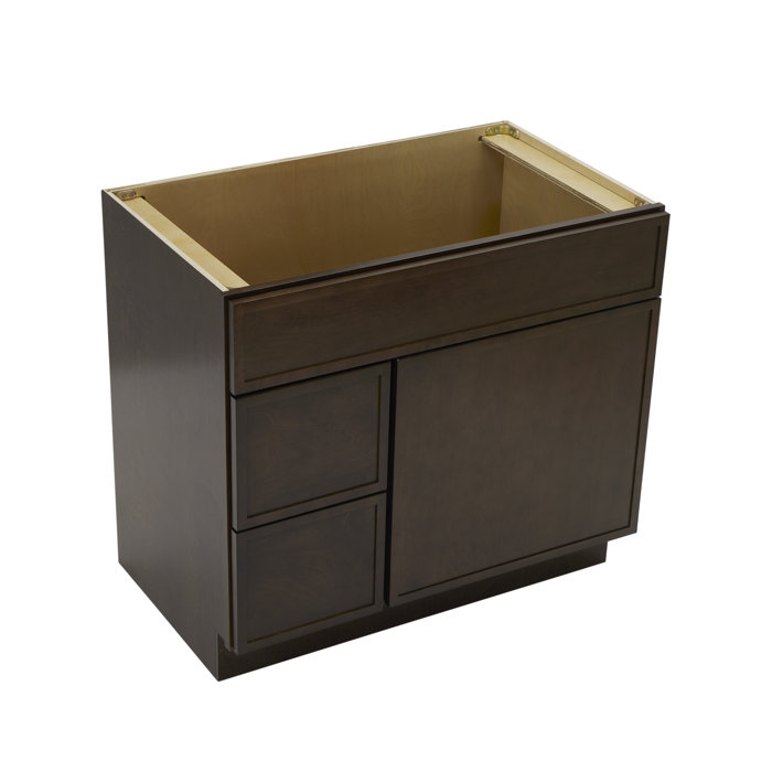 Vanity Art 36" W Birch Plywood Freestanding Single Base 2 Drawers ... for Design considerations for freestanding storage solutions in modern homes