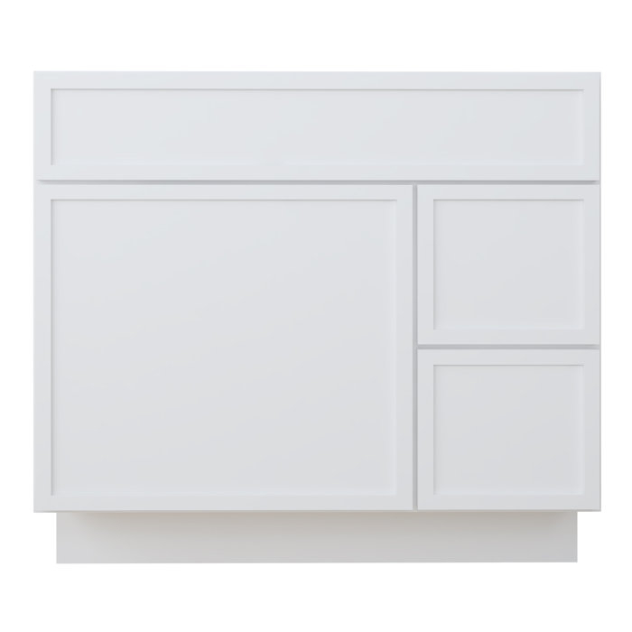 Vanity Art 36" W Birch Plywood Freestanding Single Base 2 Drawers ... in 36" Freestanding Single Base 2 Drawers Storage Cabinet