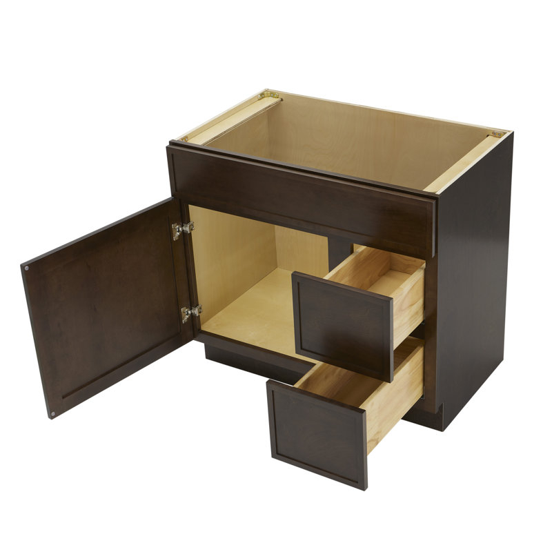 Vanity Art 36" W Birch Plywood Freestanding Single Base 2 Drawers ... in Design considerations for freestanding storage solutions in modern homes