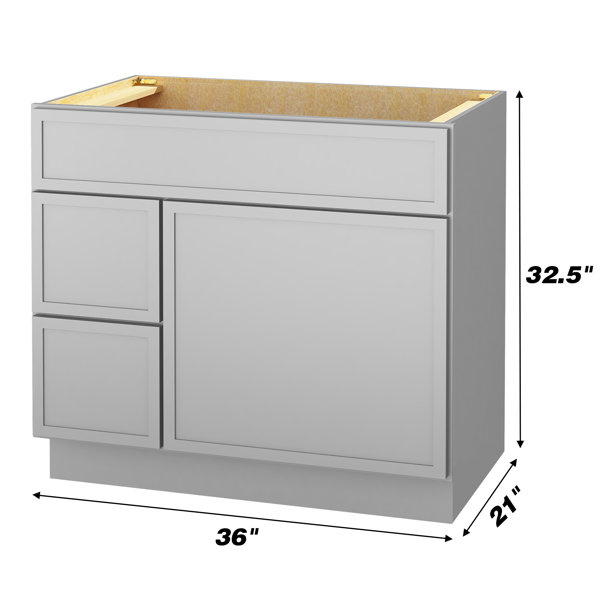 Vanity Art 36" W Birch Plywood Freestanding Single Base 2 Drawers ... with Design considerations for freestanding storage solutions in modern homes