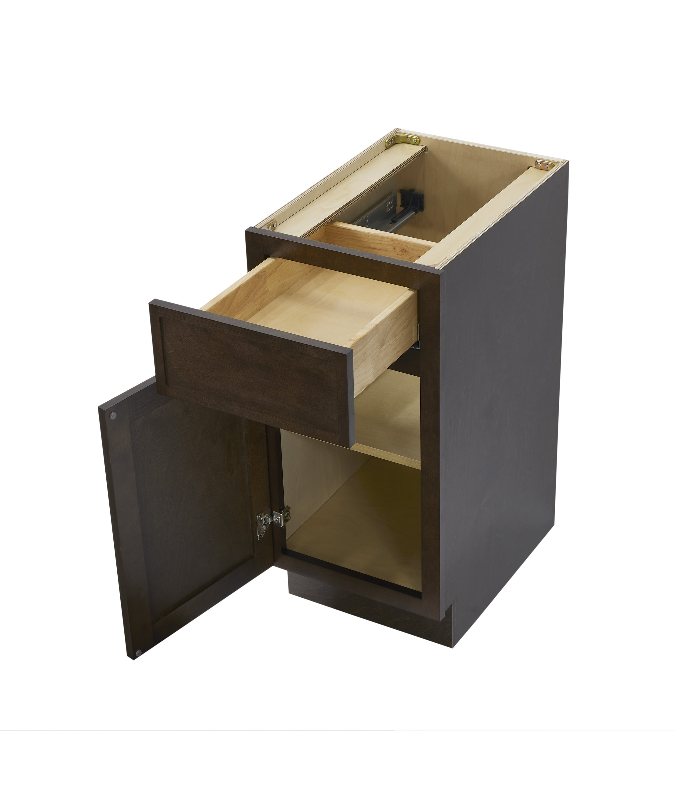 Vanity Art Birch Plywood Single Base Storage Cabinet, 15 ... inside Vanity Art Birch Plywood Single Base Storage Cabinet, Smoky Gray, 15 Inch (3 Drawers)