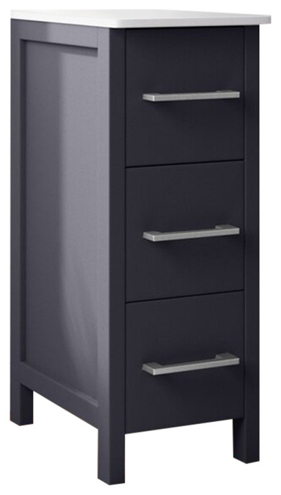 Vanity Art Vanity Cabinet, 12" - Transitional - Bathroom Cabinets - By ... for Care and Maintenance Tips for Espresso Finish Vanity Furniture