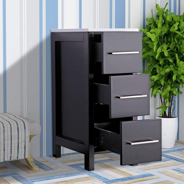 Vanity Art Vanity Cabinet, 12" - Transitional - Bathroom Cabinets - By ... for Vanity Art Vanity Cabinet, 12", Espresso