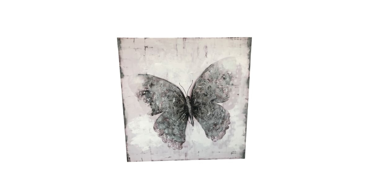 Varaluz 4Dwa0116 Flutter 32" Frameless Butterfly Painting On Canvas ... regarding The Craftsmanship Behind Varaluz 4DWA0116 Flutter Wall Sconce