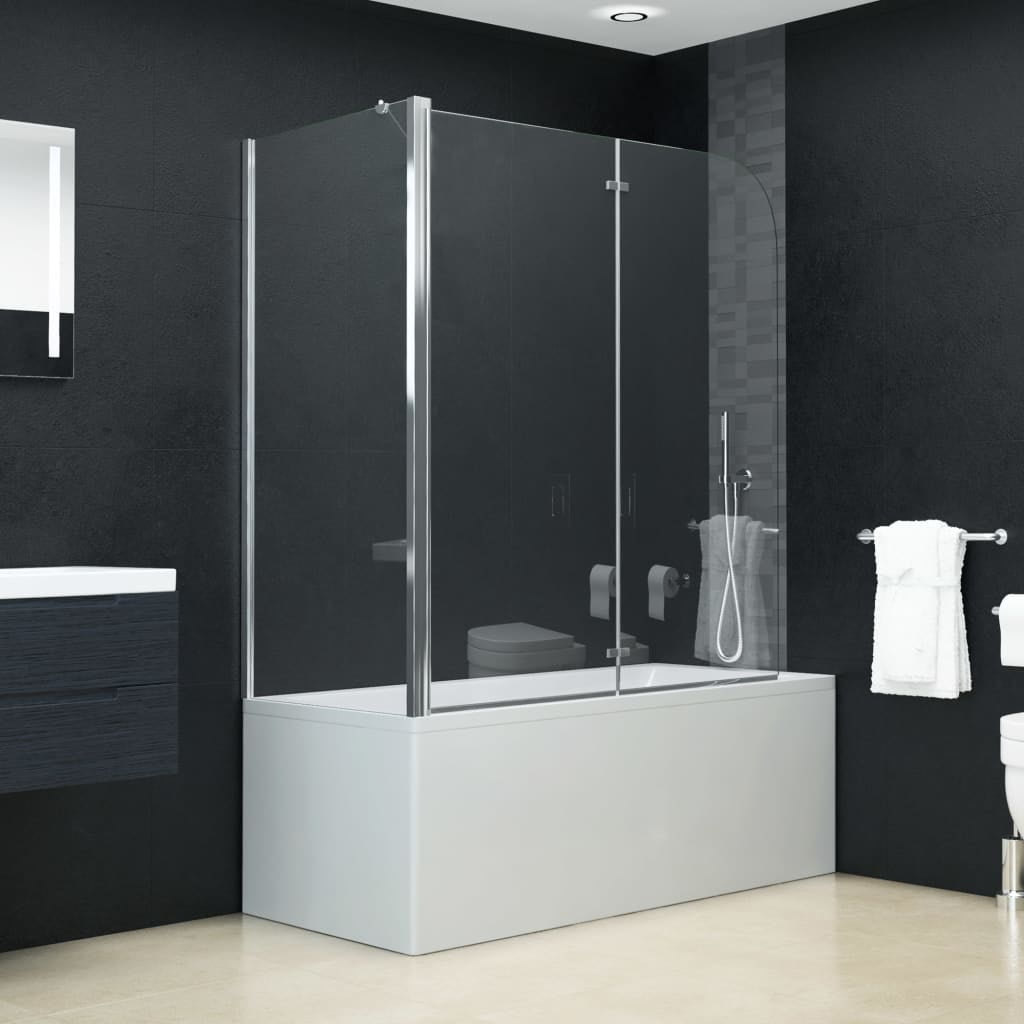Vidaxl Bi-Folding Shower Enclosure Esg 47.2"X26.8"X51.2" - Walmart.com throughout Vidaxl Bath Enclosure 47.2"X26.8"X51.2" Tempered Glass Stripe