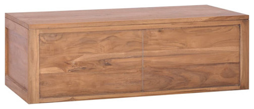 Vidaxl Wall Cabinet Bathroom Wall Mounted Storage Cabinet Solid Teak ... intended for Vidaxl Wall-Mounted Bathroom Cabinet 18.1"X10"X15.7" Solid Wood Teak