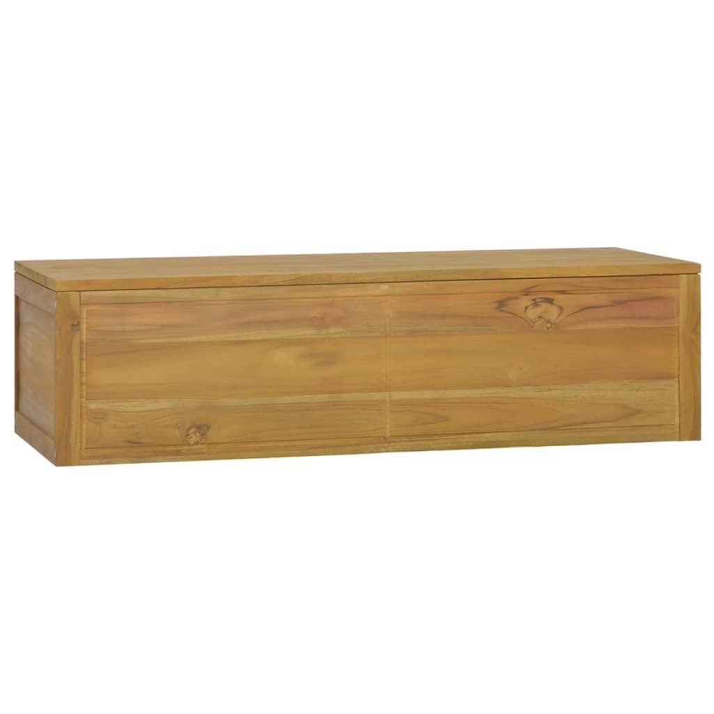 Vidaxl Wall Cabinet Wall Mounted Bathroom Storage Cabinet Solid Wood ... with regard to Vidaxl Wall-Mounted Bathroom Cabinet 18.1"X10"X15.7" Solid Wood Teak