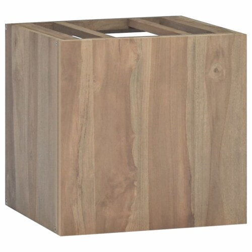 Vidaxl Wall-Mounted Bathroom Cabinet 18.1 X10 X15.7 Solid Wood Teak ... with regard to Vidaxl Wall-Mounted Bathroom Cabinet 18.1"X10"X15.7" Solid Wood Teak