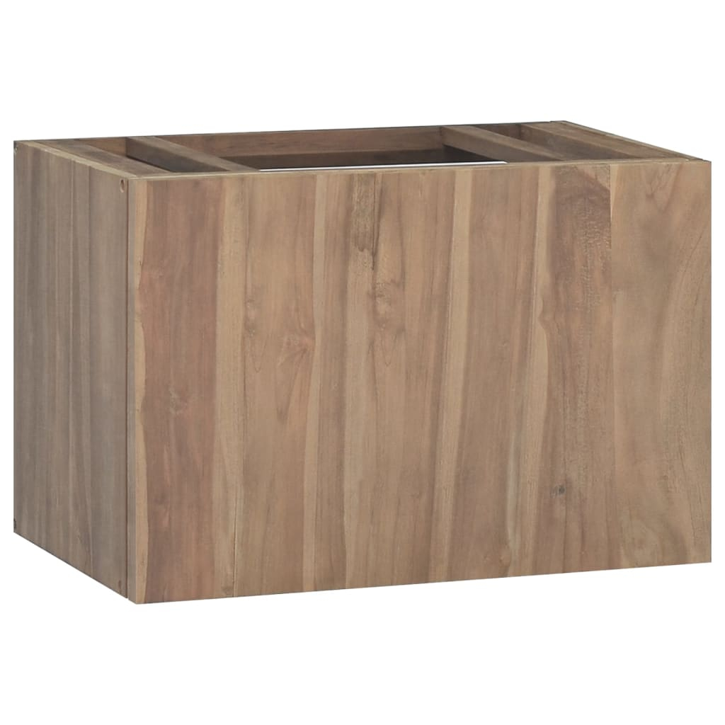 Vidaxl Wall-Mounted Bathroom Cabinet 23.6"X15.4"X15.7" Solid Wood Teak ... inside Vidaxl Wall-Mounted Bathroom Cabinet 18.1"X10"X15.7" Solid Wood Teak