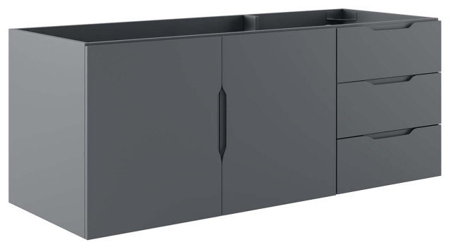 Vitality 48" Bathroom Vanity Cabinet, Sink Basin Not Included - Modern ... in Vitality 48" Bathroom Vanity Cabinet