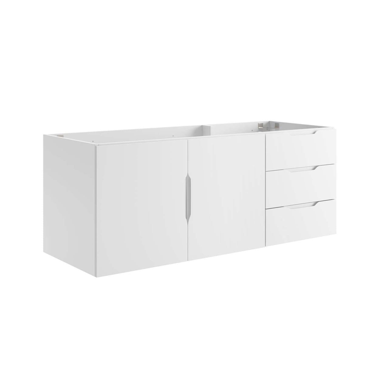 "Vitality 48"" White Bathroom Vanity Cabinet, Wall-Mount, Sink Not ... intended for Choosing the Right Vitality 48 Bathroom Vanity Cabinet for Your Home