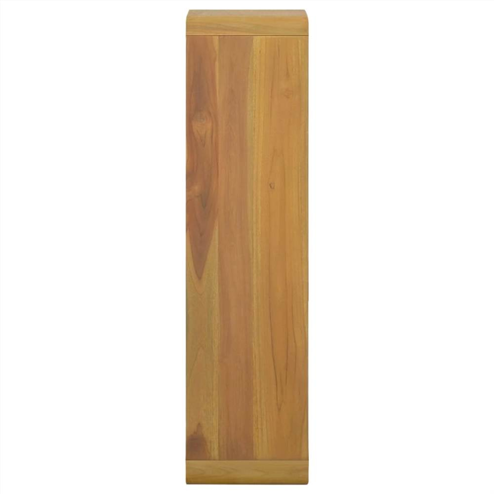 Wall-Mounted Bathroom Cabinet 25X25X100 Cm Solid Wood Teak inside Vidaxl Wall-Mounted Bathroom Cabinet 18.1"X10"X15.7" Solid Wood Teak