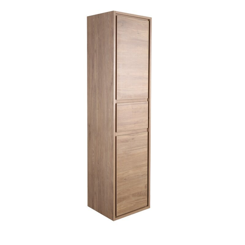 Wall-Mounted Linen Cabinet - Designer Picks & Photos inside Renia Wall-Mounted Linen Cabinet