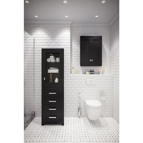 Water Creation Madison 24 In. W X 33 In. H X 8 In. D Bathroom Storage ... within Expert insights on optimizing bathroom organization with wall-mounted units